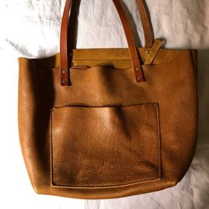 Beautiful Golden Tan Portland Leather Goods Tote
